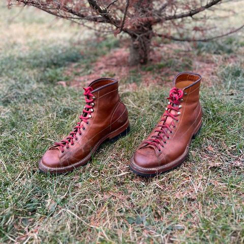 Hidalgo Boots Monkey Boot in Indonesian Java Brown Pull Up
