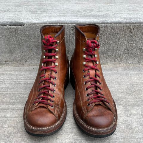 Hidalgo Boots Monkey Boot in Indonesian Java Brown Pull Up