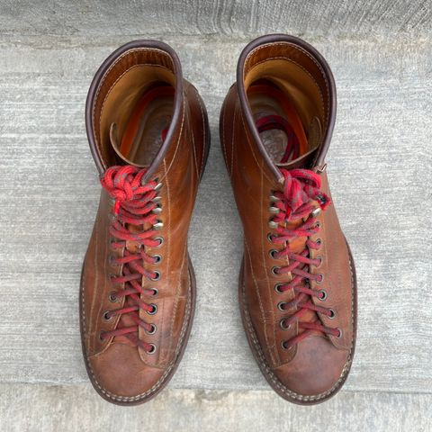 Hidalgo Boots Monkey Boot in Indonesian Java Brown Pull Up