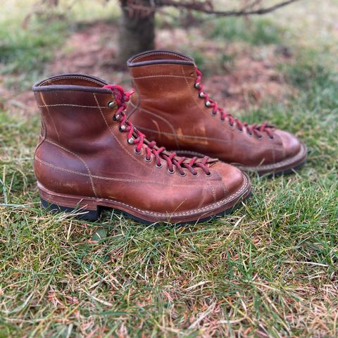 Hidalgo Boots Monkey Boot in Indonesian Java Brown Pull Up