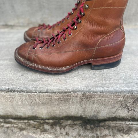 Hidalgo Boots Monkey Boot in Indonesian Java Brown Pull Up
