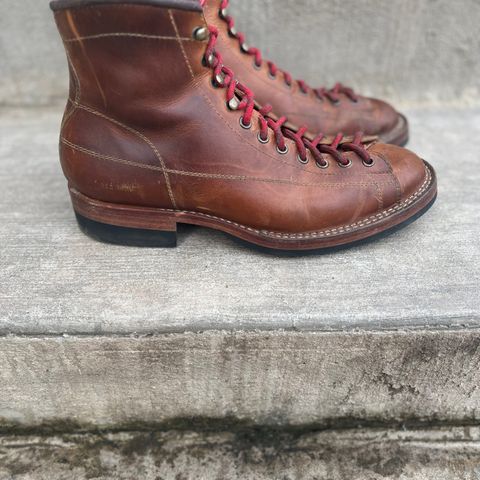 Hidalgo Boots Monkey Boot in Indonesian Java Brown Pull Up