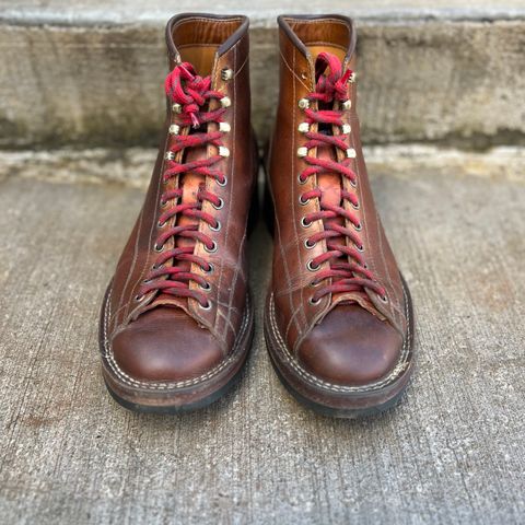 Hidalgo Boots Monkey Boot in Indonesian Java Brown Pull Up