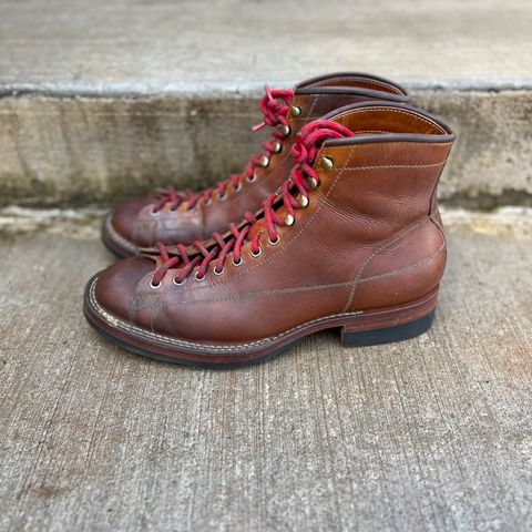 Hidalgo Boots Monkey Boot in Indonesian Java Brown Pull Up