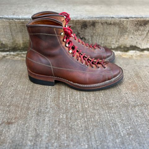 Hidalgo Boots Monkey Boot in Indonesian Java Brown Pull Up