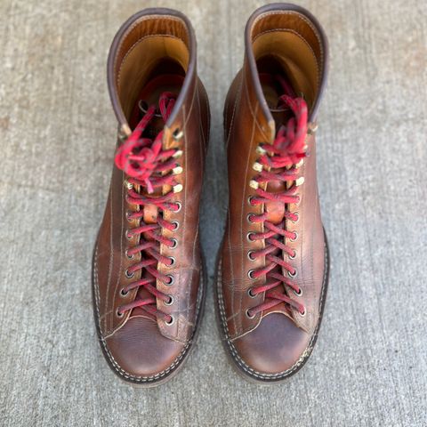 Hidalgo Boots Monkey Boot in Indonesian Java Brown Pull Up