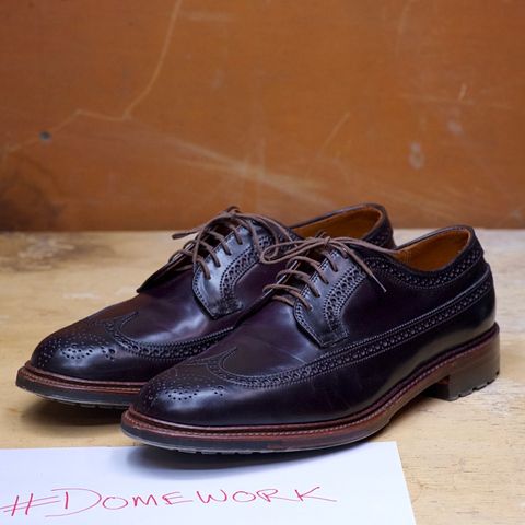 Alden Long Wing Blucher in Horween Color 8 Shell Cordovan