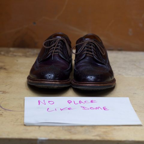 Alden Long Wing Blucher in Horween Color 8 Shell Cordovan