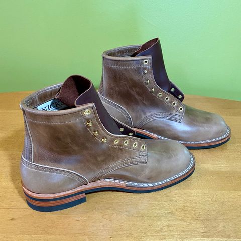 Nicks MTO in Horween Natural Chromexcel