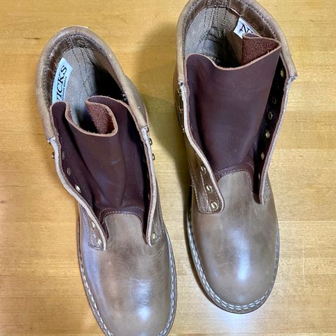 Nicks MTO in Horween Natural Chromexcel