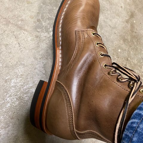 Nicks MTO in Horween Natural Chromexcel