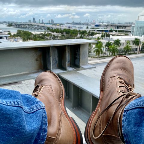 Nicks MTO in Horween Natural Chromexcel