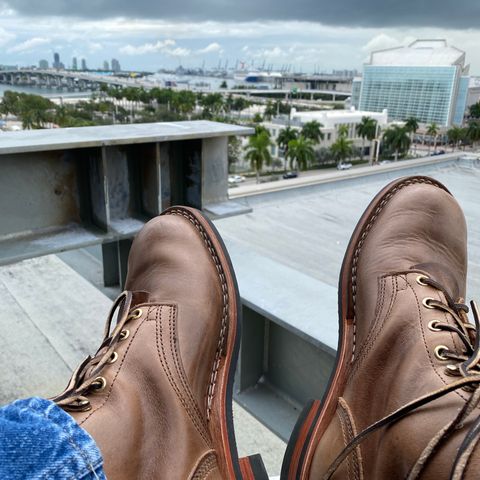 Nicks MTO in Horween Natural Chromexcel
