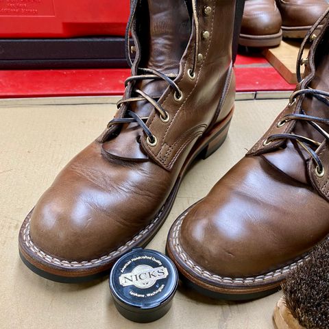 Nicks MTO in Horween Natural Chromexcel