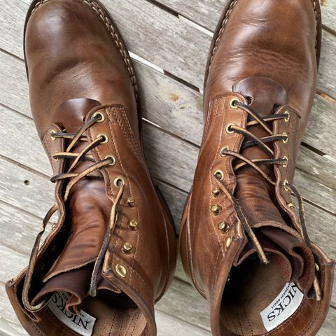 Nicks MTO in Horween Natural Chromexcel