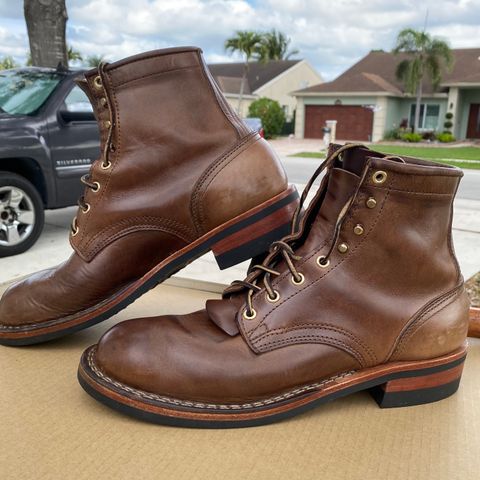 Nicks MTO in Horween Natural Chromexcel