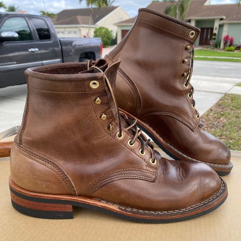 Nicks MTO in Horween Natural Chromexcel