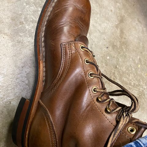 Nicks MTO in Horween Natural Chromexcel