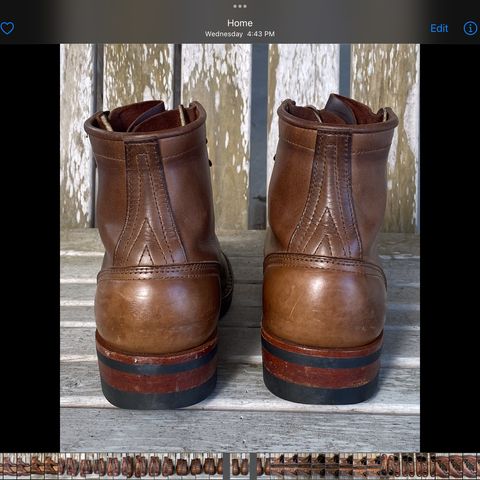 Nicks MTO in Horween Natural Chromexcel
