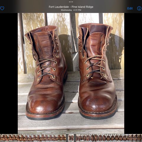 Nicks MTO in Horween Natural Chromexcel