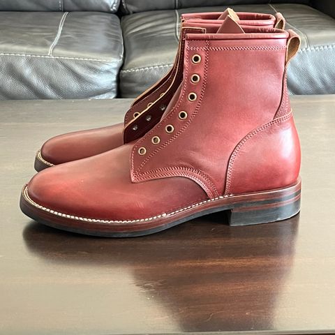 Caswell Garrett in Gallun Burgundy Viking Calf