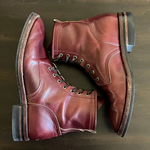 Caswell Garrett in Gallun Burgundy Viking Calf