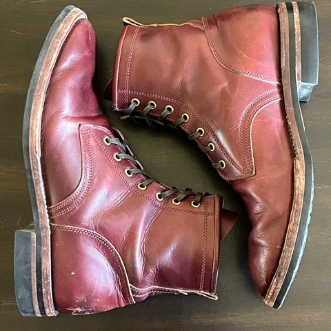 Caswell Garrett in Gallun Burgundy Viking Calf