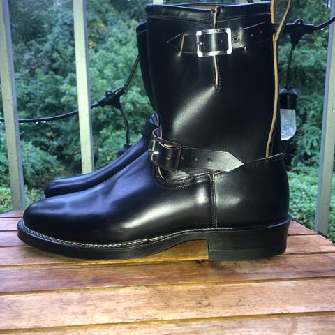 Viberg Engineer in Maryam Black Horsebutt