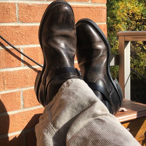 Viberg Engineer in Maryam Black Horsebutt