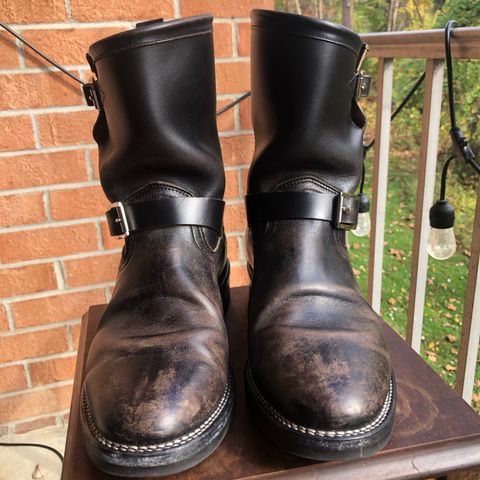Viberg Engineer in Maryam Black Horsebutt