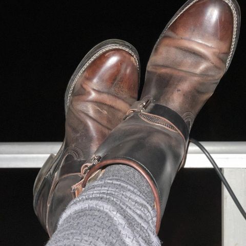 Viberg Engineer in Maryam Black Horsebutt