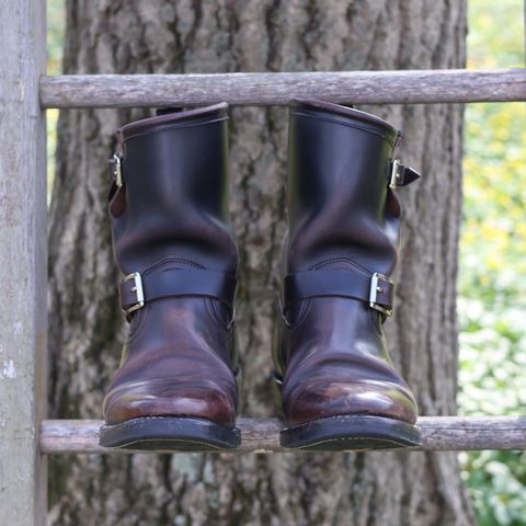 Viberg Engineer in Maryam Black Horsebutt