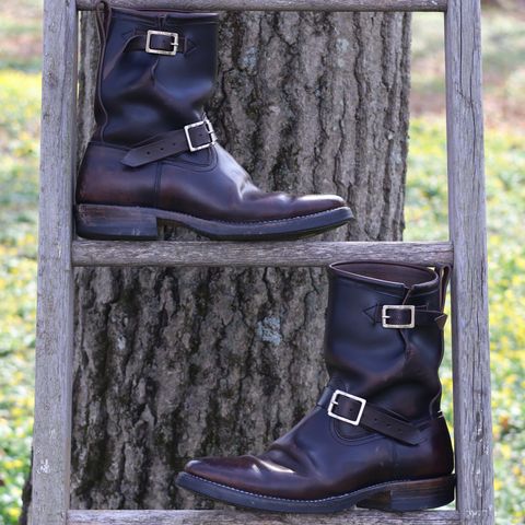 Viberg Engineer in Maryam Black Horsebutt
