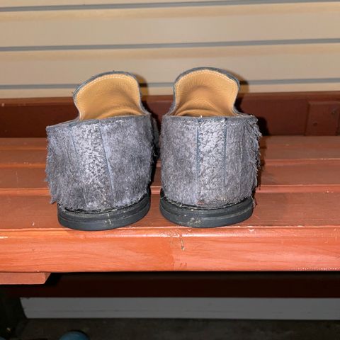 Viberg Slipper in C.F. Stead Smoke Rough Mohawk