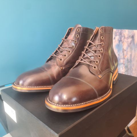 Midas Service Boot in Indonesian Dark Brown Pull Up