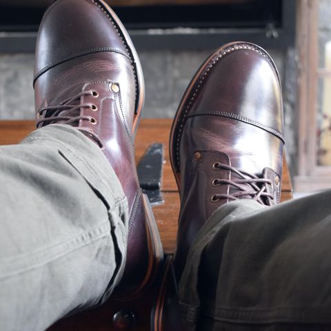 Midas Service Boot in Indonesian Dark Brown Pull Up