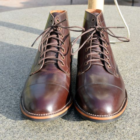 Midas Service Boot in Indonesian Dark Brown Pull Up