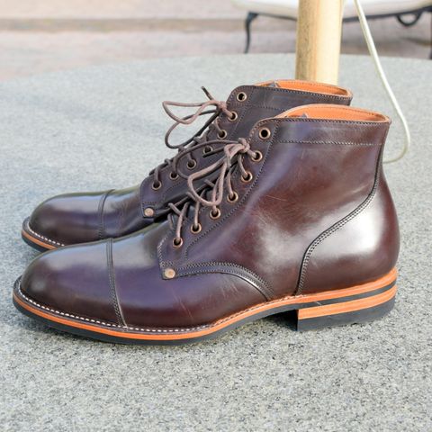 Midas Service Boot in Indonesian Dark Brown Pull Up