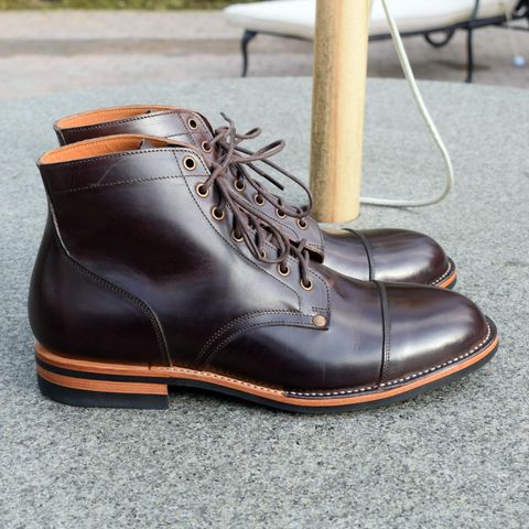 Midas Service Boot in Indonesian Dark Brown Pull Up
