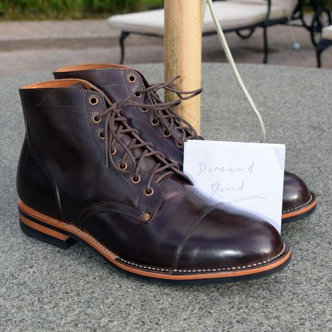 Midas Service Boot in Indonesian Dark Brown Pull Up