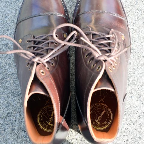 Midas Service Boot in Indonesian Dark Brown Pull Up