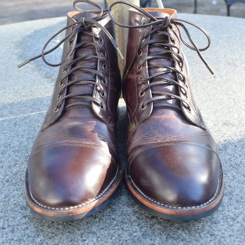 Midas Service Boot in Indonesian Dark Brown Pull Up