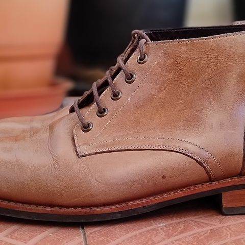 BLKBRD Walburg 5-Eyelet Chukka Boot in Horween Natural Chromexcel