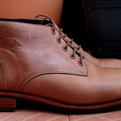 BLKBRD Walburg 5-Eyelet Chukka Boot in Horween Natural Chromexcel