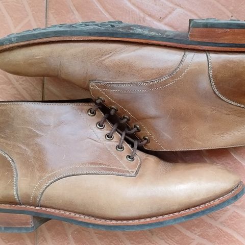 BLKBRD Walburg 5-Eyelet Chukka Boot in Horween Natural Chromexcel