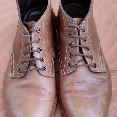 BLKBRD Walburg 5-Eyelet Chukka Boot in Horween Natural Chromexcel