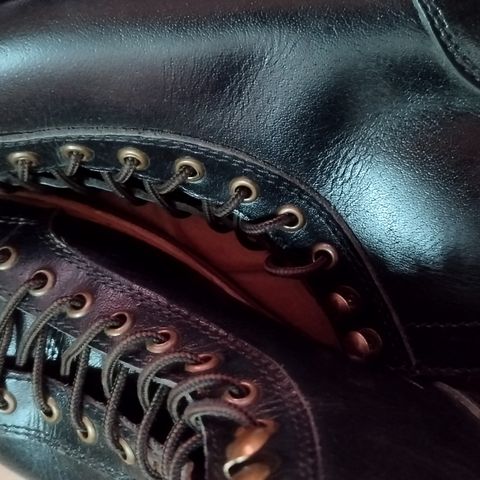 Craft & Glory Monkey Explorer Boots in Raven Black Buffalo Leathee