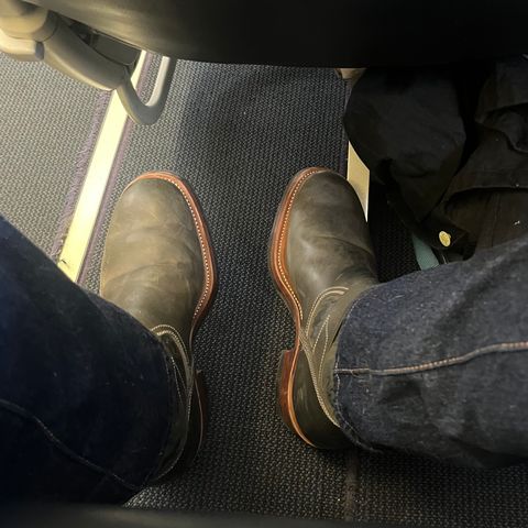 Unsung U 22-2 Engineer Boot in Maryam Salvia Rovescio Sego Horsebutt