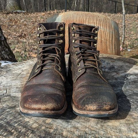 Search result thumbnail of Oak Street Bootmakers Trench Boot in Dark Waxy Wild Boar