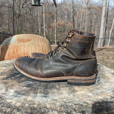 View photo of Oak Street Bootmakers Trench Boot in Dark Waxy Wild Boar